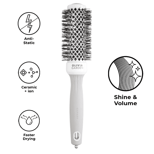 Olivia Garden – Perie Expert Blowout Shine White&Grey 35