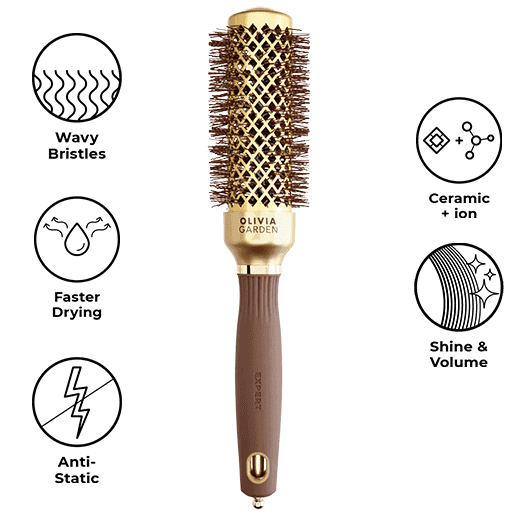 Olivia Garden - Perie Expert Blowout Shine Wavy Gold&Brown 35