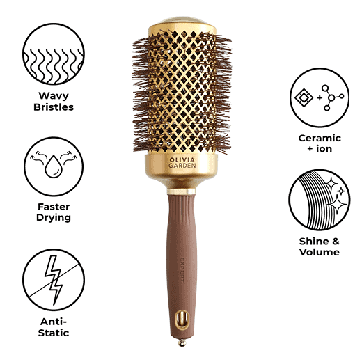 Olivia Garden - Perie Expert Blowout Shine Wavy Gold&Brown 55