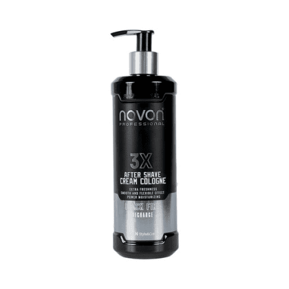 Balsam Colonie dupa Barbierit - NOVON 3X Aftershave Cream Cologne Black Fire - 400 ml