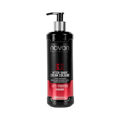 Balsam Colonie dupa Barbierit - NOVON 3X Aftershave Cream Cologne Red Passion - 400 ml