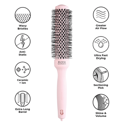 Olivia Garden - Perie Expert Blowout Speed Wavy Pastel Pink 35