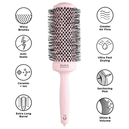 Olivia Garden - Perie Expert Blowout Speed Wavy Pastel Pink 55