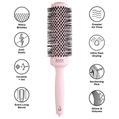 Olivia Garden - Perie Expert Blowout Speed Wavy Pastel Pink 45